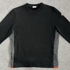 Moncler sweatshirt black d'occasion  Expédié en Belgium