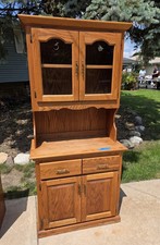 Traditional wood hutch. for sale  West Haven
