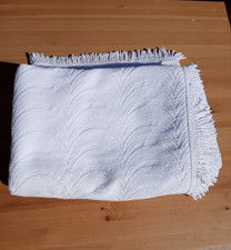 Single bedspread white for sale  SWINDON