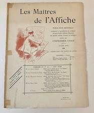 Maitres affiche 1898 d'occasion  Paris I