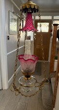 Antique hanging cranberry for sale  PINNER