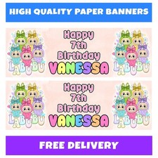 Labubu birthday banners for sale  BURY