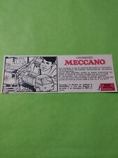 Publicite meccano construire d'occasion  Contres
