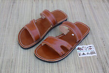 Sandales cuir marron d'occasion  Les Pieux