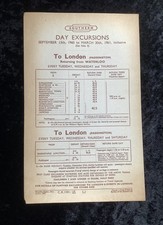 1960 railway handbill for sale  PETERBOROUGH
