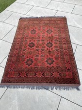 Handwoven red rug for sale  MELKSHAM
