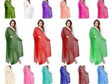 Cachecol Dupatta estola de chiffon liso longo chunni indiano leve estola hijab, usado comprar usado  Enviando para Brazil