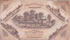 Xarope alemão Boschee G G Green Residence Laboratory Woodbury cartão NJ c1880s, usado comprar usado  Enviando para Brazil