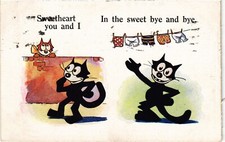 CARTÃO POSTAL VINTAGE ASSINADO PELO ARTISTA FELIX GATO HUMOR (b61358), usado comprar usado  Enviando para Brazil