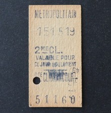 Ancien ticket paris d'occasion  Nantes-