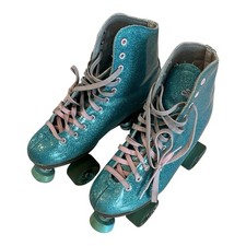 Usado, Patins Sure Grip Blue Sparkle Stardust quad híbridos externos/internos tamanho 8 comprar usado  Enviando para Brazil