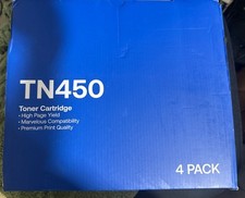 Cartucho de toner preto Brother TN450 alto rendimento original do fabricante pacote com 4 comprar usado  Enviando para Brazil