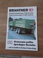 Brantner prospekt zweiachs gebraucht kaufen  Dornhan