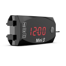 Relógio eletrônico 3 em 1 motocicleta termômetro voltímetro display LED à prova d'água comprar usado  Enviando para Brazil