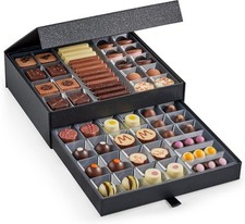 Armário clássico Hotel Chocolat 600g - 61 peças caixa de presente chocolate ao leite/escuro/branco, usado comprar usado  Enviando para Brazil