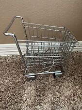 Carrinho de compras pequeno de metal supermercado decorativo 6" X 5" comprar usado  Enviando para Brazil
