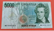 Banconota 5000 lire usato  Agliana