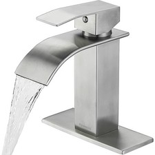 Torneira de banheiro polida cromada moderna cachoeira torneira de pia de banheiro 1 ou 3 furos comprar usado  Enviando para Brazil