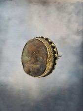 Anel Bora Of Brooklyn grande druso prata esterlina bronze tamanho 7 estilo brutalista comprar usado  Enviando para Brazil