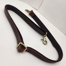 Bolsa maleta alça de ombro marrom lona couro substituição bronze hardware comprar usado  Enviando para Brazil
