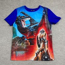 Camisa masculina Capcom Galaxxxy tamanho M azul manga curta armário arcade dragão preto comprar usado  Enviando para Brazil