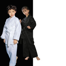 Usado, Cotton children's karate clothes adult black and white training clothes for men comprar usado  Enviando para Brazil