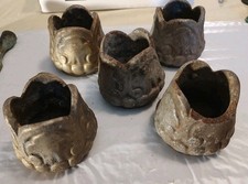 Fogão de mesa antigo flor ornamentado ferro fundido pés móveis salvamento arquitetônico comprar usado  Enviando para Brazil