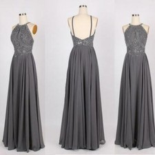 Gray chiffon halter for sale  Nashville