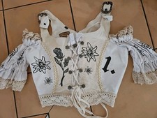 Trachtenbluse blumen dirndl gebraucht kaufen  Seligenstadt