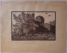 Bruno osimo xilografia usato  Roma