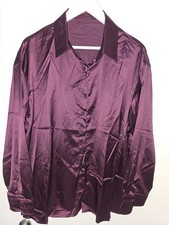 Satinbluse weinrot fuchsia gebraucht kaufen  Bad Oeynhausen