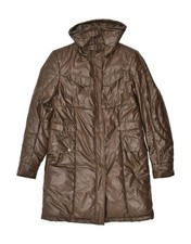 Usado, Casaco acolchoado feminino BELSTAFF tamanho 44 grande poliéster marrom BD11 comprar usado  Enviando para Brazil
