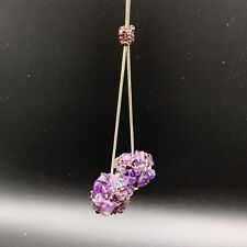 Amethyst necklace silver for sale  BECKENHAM