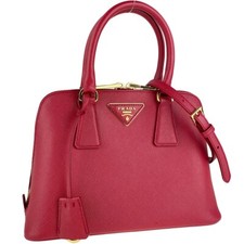 Bolsa de mão PRADA Promenade Saffiano Lux tecido vermelho 2 vias 2777 comprar usado  Enviando para Brazil