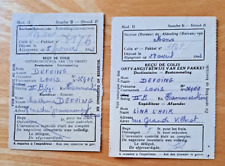 Ww2 parcel receipts for sale  COTTINGHAM