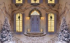 Christmas snowy courtyard for sale  ROMFORD