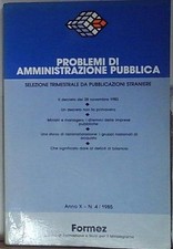 Problemi amministrazione pubbl usato  Italia