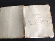 Antique book handwritten for sale  BOGNOR REGIS