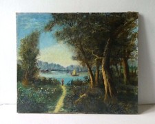 Tableau huile toile d'occasion  Mortrée