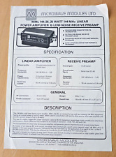 Microwave modules ltd for sale  YORK