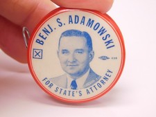 Fita métrica vintage campanha celulóide 1956 procurador dos estados Adamowski lado Dbl, usado comprar usado  Enviando para Brazil
