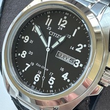 Relógio Citizen Eco-Drive masculino data e dia janela mostrador preto 43mm AW0050-82E, usado comprar usado  Enviando para Brazil