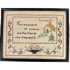 Vintage framed needlepoint for sale  Mesa