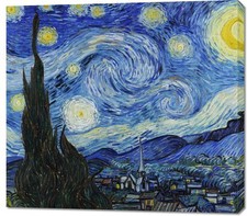 Obraz 100x90cm Gwiaździsta Noc, Van Gogh Vintage do Salonu na sprzedaż  PL