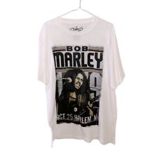Camiseta masculina banda gráfica música reggae Bob Marley tamanho XL branca festival urbano comprar usado  Enviando para Brazil
