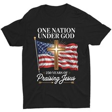 Camiseta unissex cristã 250 anos de bênção America's 250th Anniversary 250 Years of Blessing comprar usado Camiseta unissex cristã 250 anos de bênção America's 250th Anniversary 250 Years of Blessing comprar usado  Enviando para Brazil