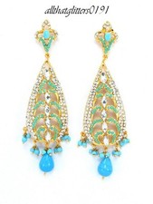 Indian earrings 22ct for sale  NEWCASTLE UPON TYNE