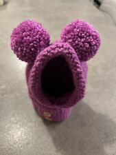 Handknitted pink pompom for sale  HINCKLEY