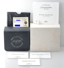 Carteira com certificado de caixa de relógio genuína Omega Michael Schumacher Speedmaster RACING comprar usado  Enviando para Brazil
