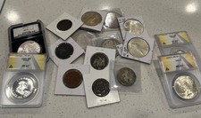 Bolsa de mão moedas dos EUA valor acima de US$ 100! - Muita prata!  Como visto no YouTube! comprar usado  Enviando para Brazil